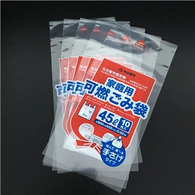 أكياس السيلوفان الشفافة المسطحة